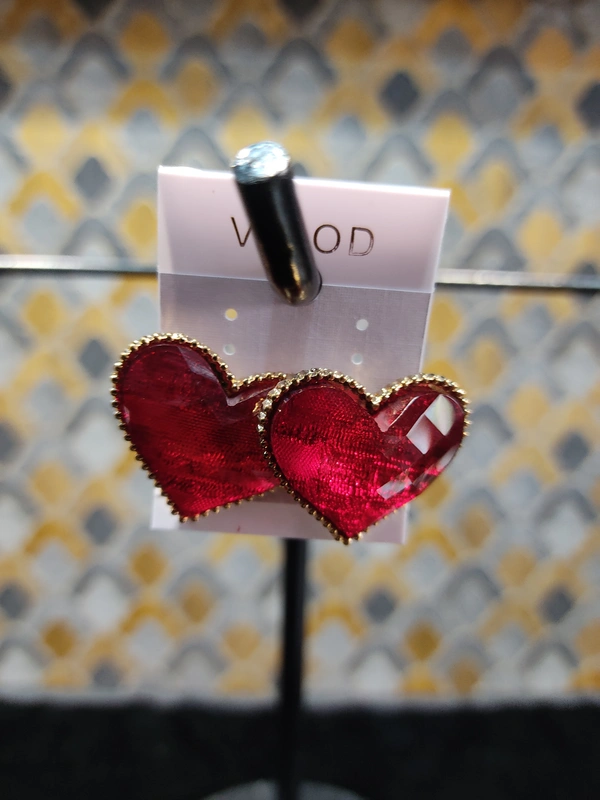 HEART SAPE EARRING  - RED, GREEN, BLUE, ETC.., Shipping Cost Extra