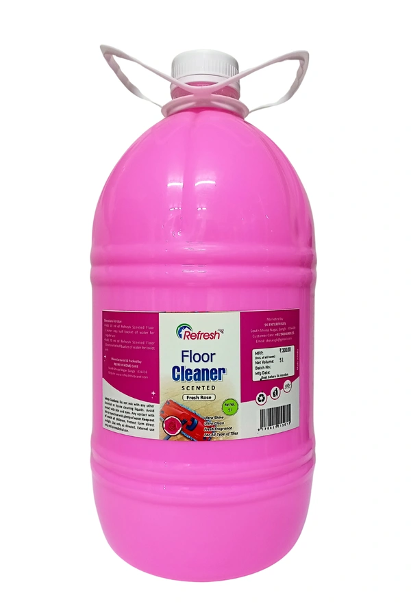 Refresh Sented Floor Cleaner - Rose 5L - Blush Pink