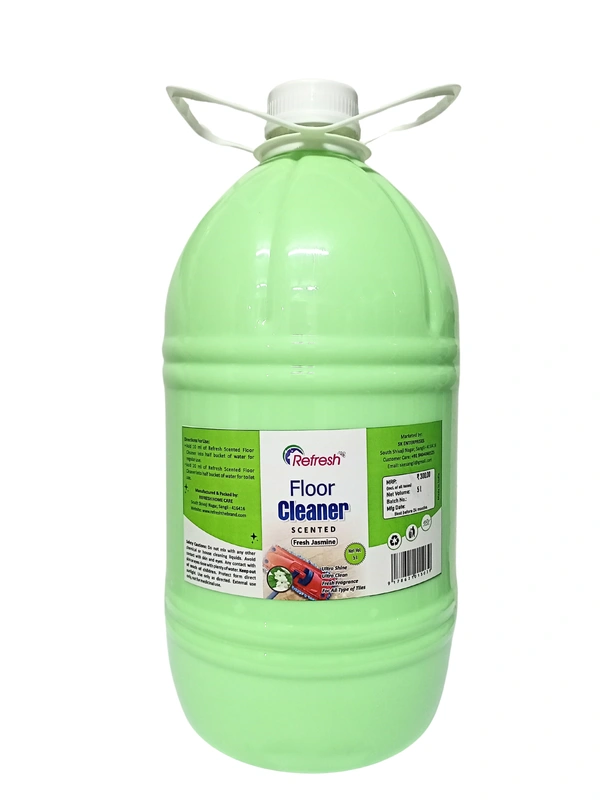 Refresh Sented Floor Cleaner - Jasmine 5L - Mint Green