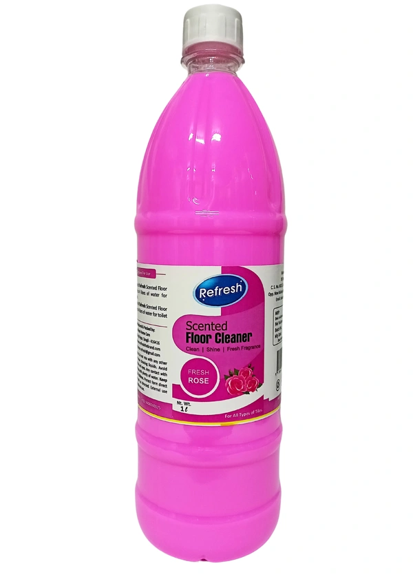 Refresh Sented Floor Cleaner - Rose 1L - Blush Pink