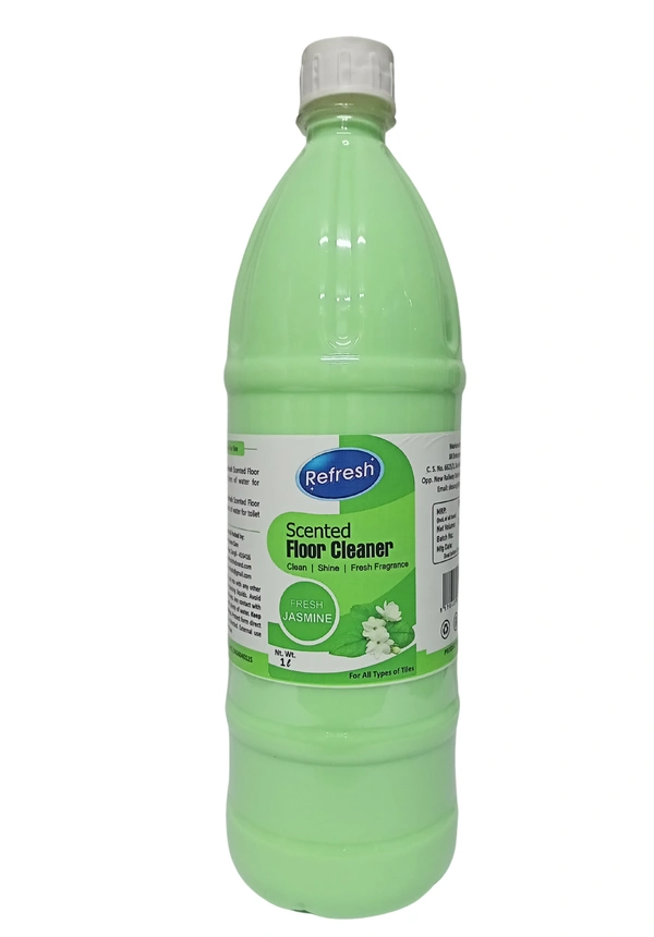 Refresh Sented Floor Cleaner - Jasmine 1L - Mint Green