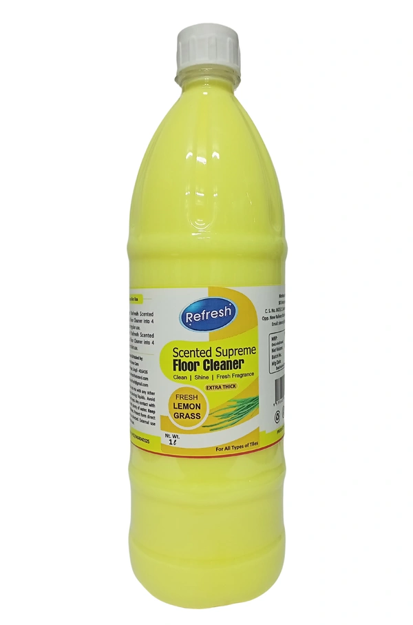 Refresh Sented Supreme Floor Cleaner - Lemongrass 1L - Yellow