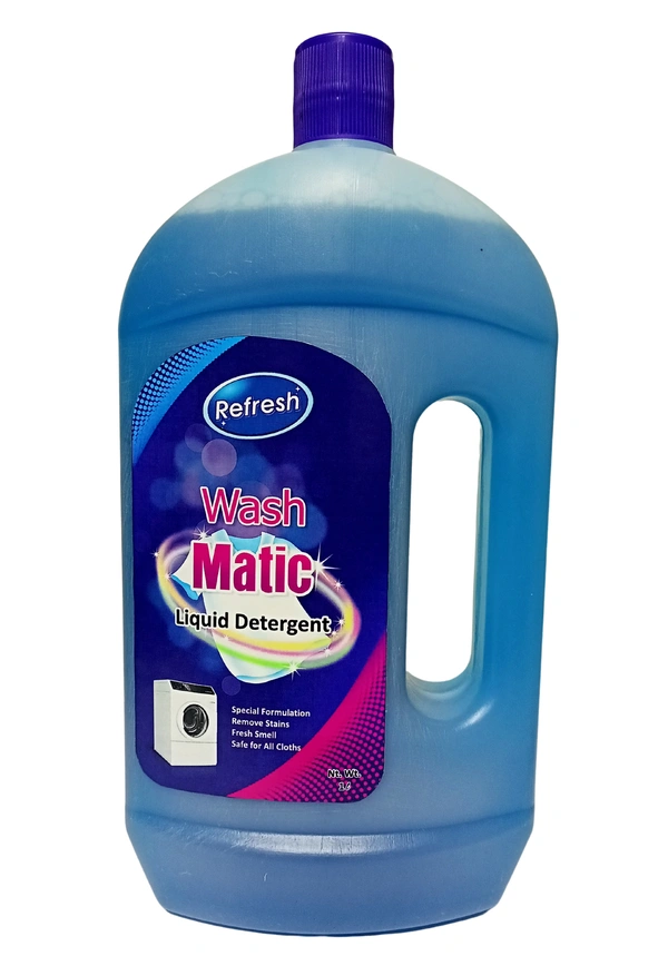 Refresh Wash Matic Liquid Detergent 1L - Navy Blue