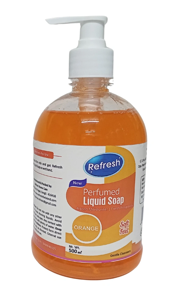 Refresh Perfumed Liquid Soap (Hand Wash) - Orange 500ml - Tangerine