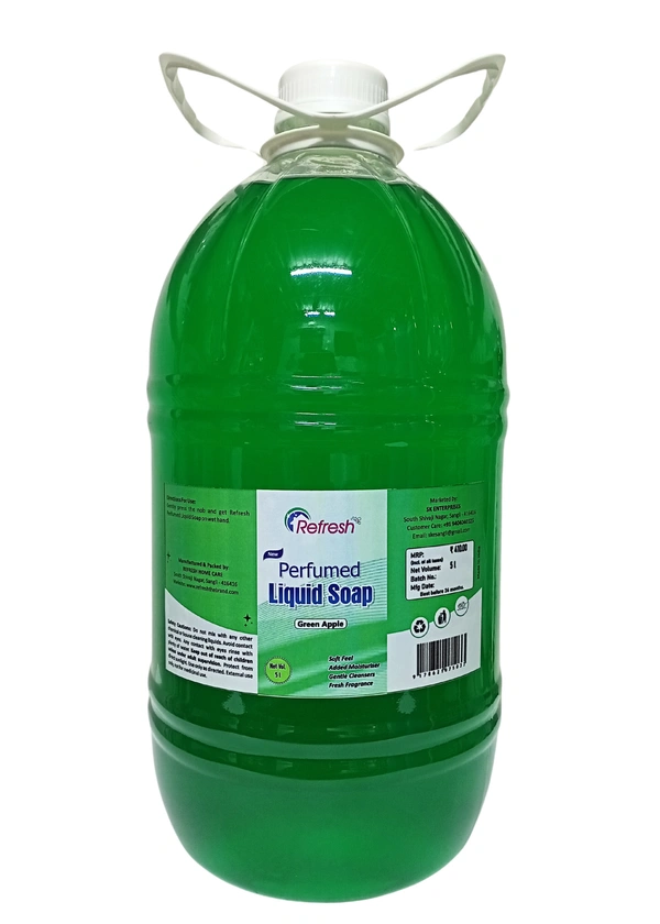 Refresh Perfumed Liquid Soap (Hand Wash) - Green Apple 5L - Japanese Laurel