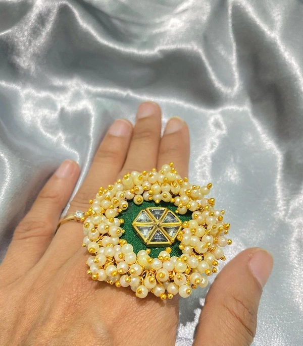 Pearl Ring - Web Orange