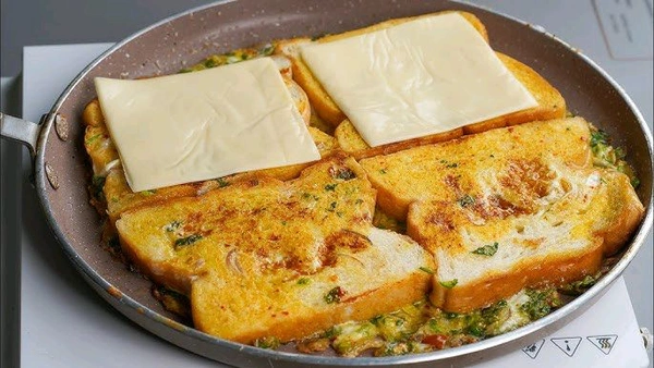 Smart Egg Roll White Bread Omelette Cheese Slices