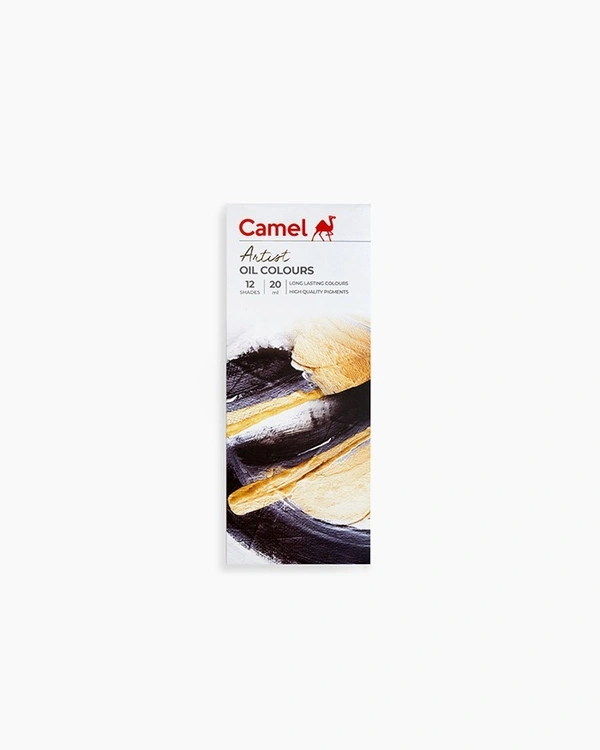 Camel  Artist  Oil  Colours  Assorted  pack  of  12  shades  in  20  ml 