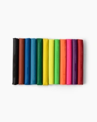 Camlin  Modelling  Clay  Assorted  pack  of  12  shade  in  200  g  with  Roller  Pin  and  Moulds 
