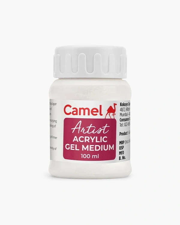 Camel Acrylic Gel Medium Individual jar of 100 ml