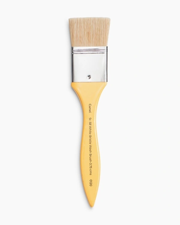 Camel White Bristle Wash Brushes Individual brush 3.75 cm, Series 58