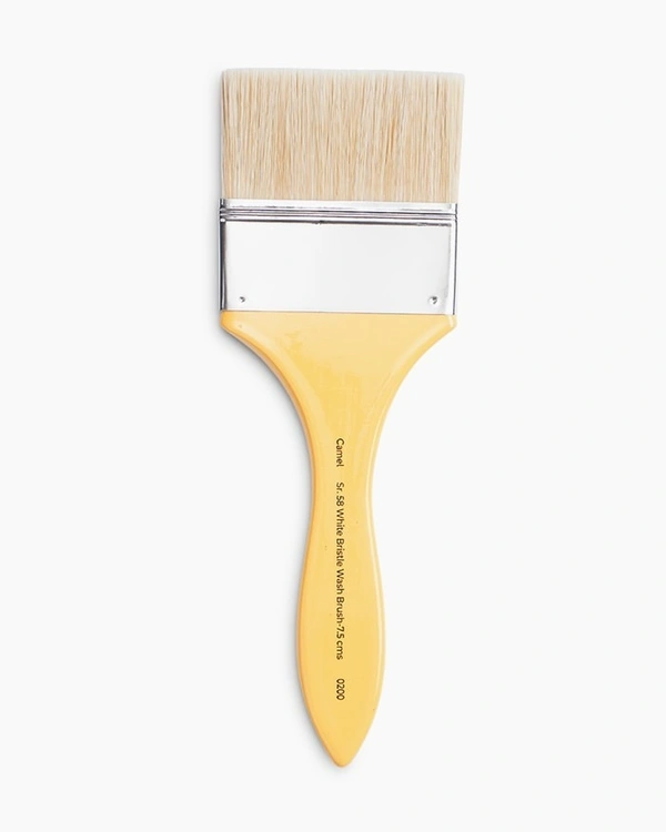 Camel White Bristle Wash Brushes Individual brush 7.5 cm, Series 58