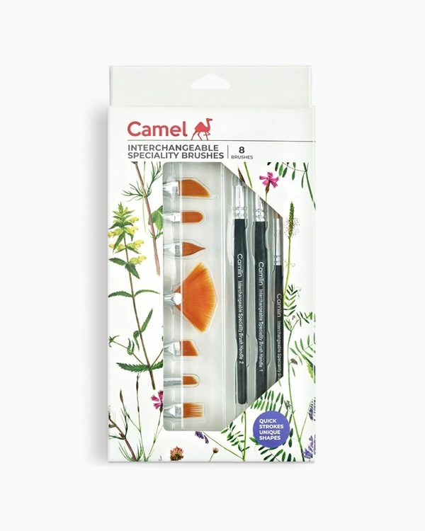 Interchangeable  Speciality  Brushes  Assorted  pack  of  8  brushes 