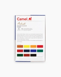 Camel  Artist  Water  Colours  Assorted  pack  of  tubes,  12  shades  in  5  ml