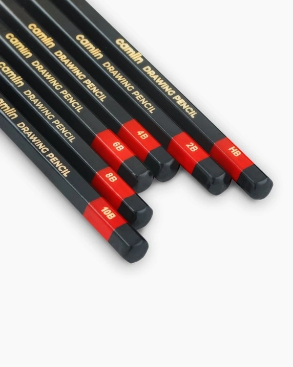 Camlin  Drawing  Pencils  Assorted  pack  of  6  grades