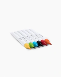 Camel Brush Pens 6 Shades