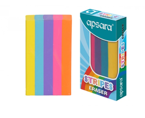 Apsara Strips Eraser Pack of 10