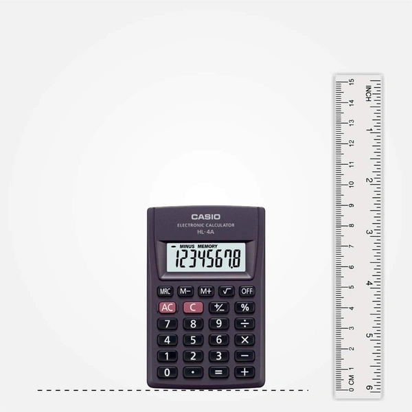 Casio HL-4A Portable Calculator, Extra Small Size