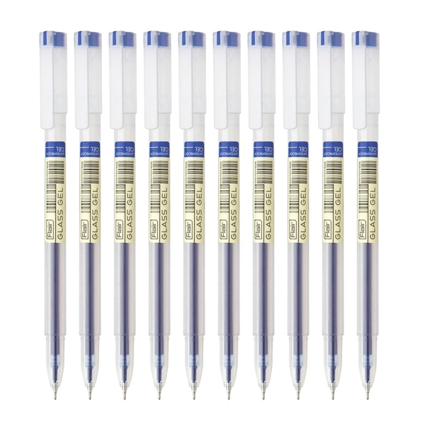 FLAIR Glass Gel Pen 10pc - Blue