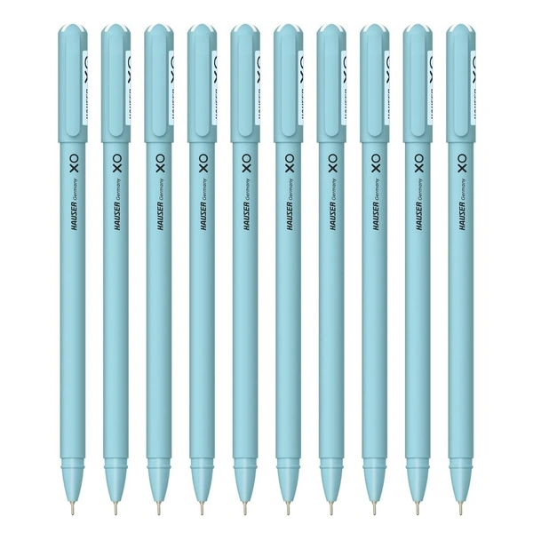 Hauser XO Blue Ball Pen Pack of 10 Pens
