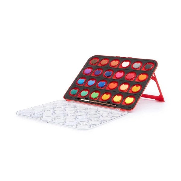  Camel ColorPad Watercolor Cake with Paint Brush | 24 Shade Set