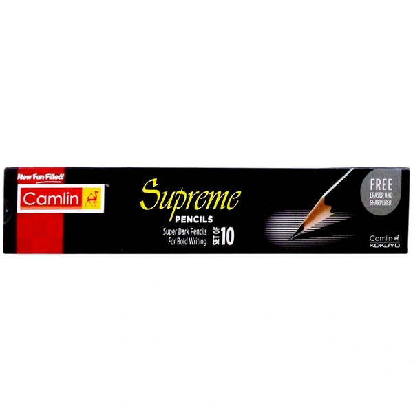 Camlin Supreme Writing And Drawing Pencil, Pack Of 10