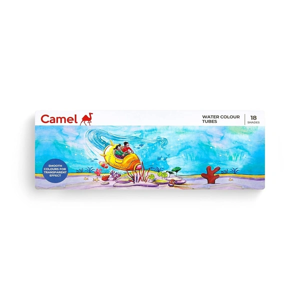 Camel Student Water Color Tube-5Ml Tubes,18 Shades,Multicolour