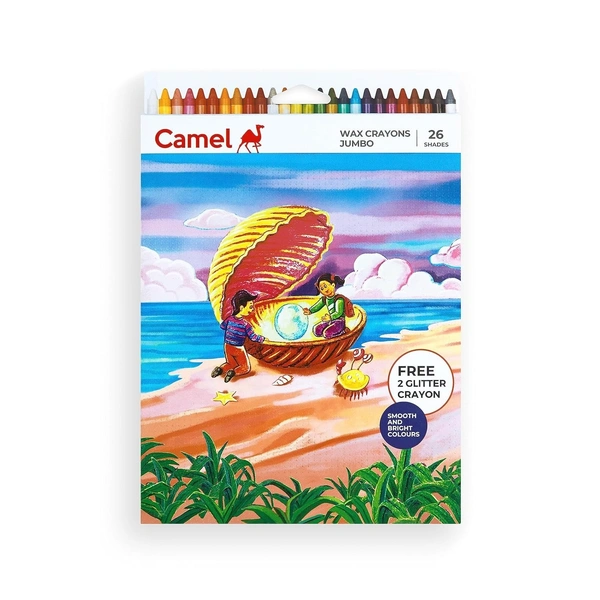 Camel Multicolor Jumbo Wax Crayons 26 Shades