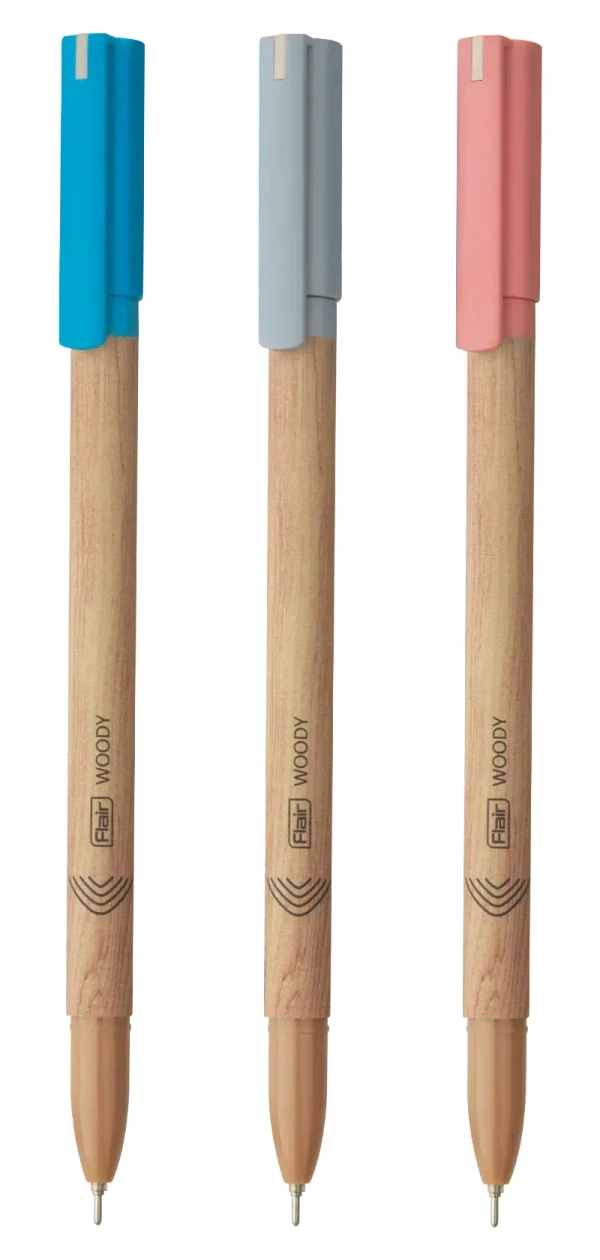 Flair Woody Ball Pen 10pc - Red