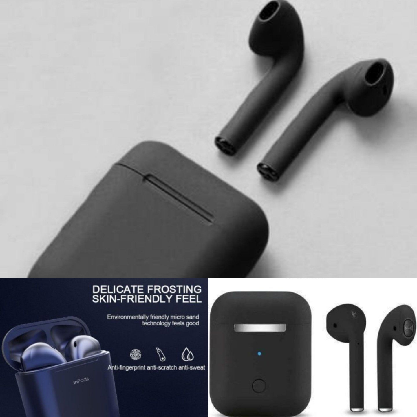 Bluetooth Airpods (Black)