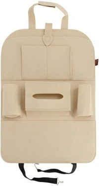 Car Back Seat Organizer-1Pc (Cream)