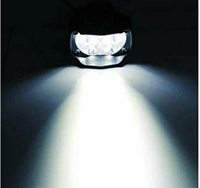 Bike Headlight (Set Of 2 With Switch) - 6 LED, Black