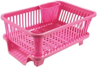 3in1 Dish Drainer Rack - Pink