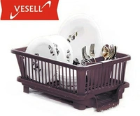 3in1 Dish Drainer Rack - Brown