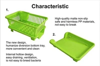 3in1 Dish Drainer Rack - Green