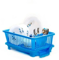 3in1 Dish Drainer Rack - Blue