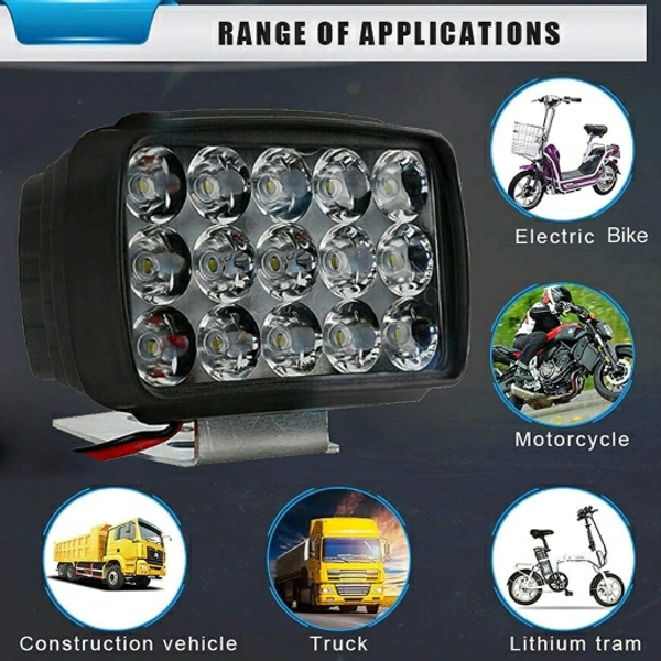 15 LED Headlights (Set Of 2)