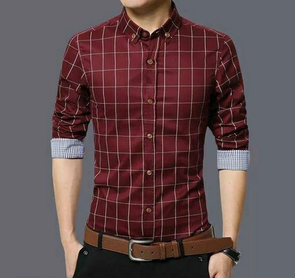 Men's Shirt  - Maroon, XL