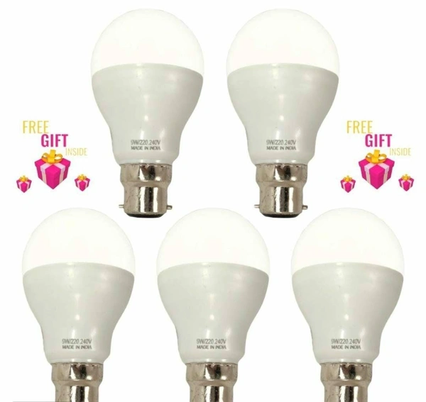 9 Watt LED Bulb Set (Pack Of 5)