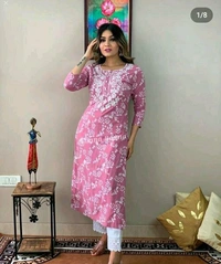 Kurta With Bottomwear  - Lavender Rose, M