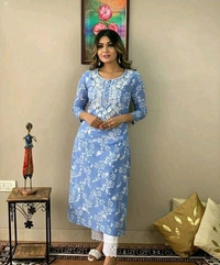 Kurta With Bottomwear  - Lavender Rose, M