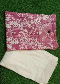 Kurta With Bottomwear  - Lavender Rose, M