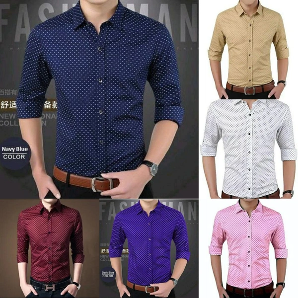 Men's Shirt  - 38, Navy Blue
