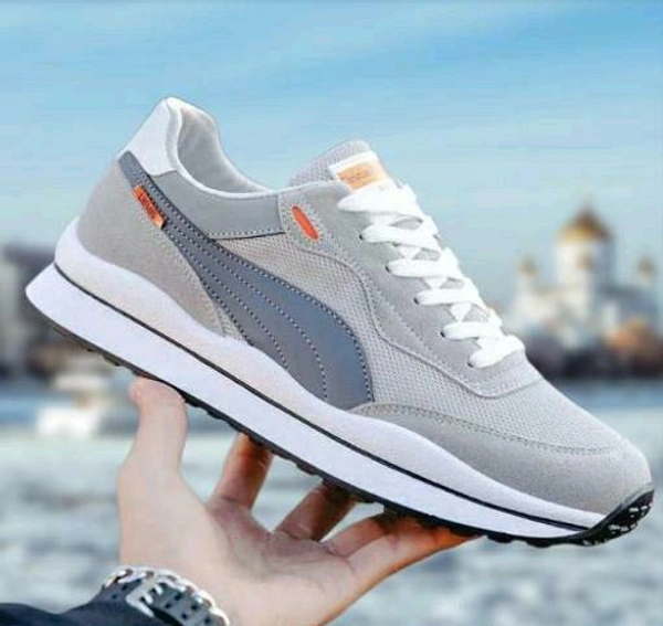 Trendy Casual Shoes  - Silver, 8