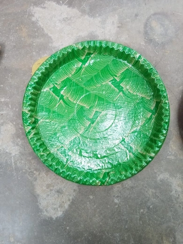 MULTI GREEN BUFFET PLATE (12 plates)  - 12 INCH, Forest Green