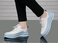 White Skyblue Shoes|Trend Shoes | Attractive Shoes For Both 226467236 - White, IND7