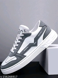 Trending Shoes For Men Grey And White | Combination | Unisex Design 156266917 - Gray, IND10