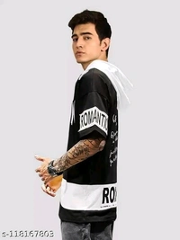 Down Sleaves T Shirt For Men - White, L