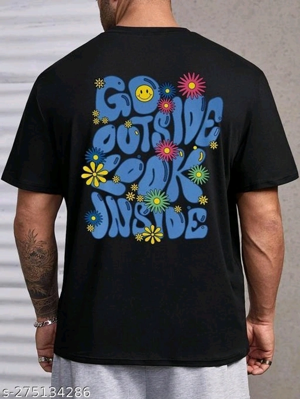 Oversized Tshirt For Unisex - Black, XXL
