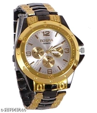Premium Watchea For Botth Men And Women - Golden, Free Size